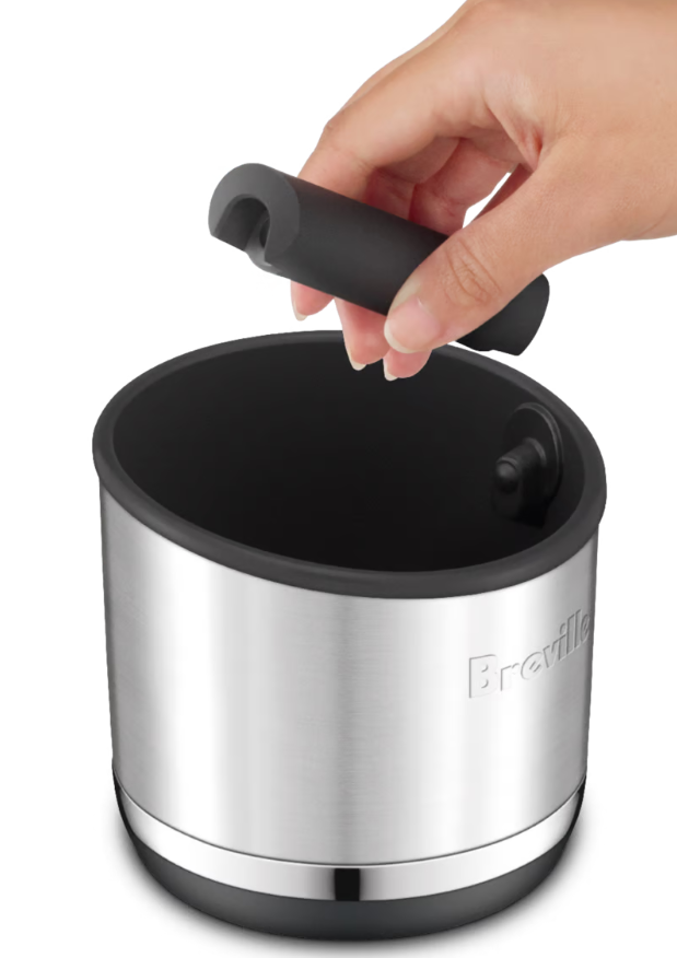 Bac à Marc De Café Tiroir Inox Pull Out Knock Box - Détachable Et Silencieux