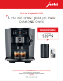 JURA J10 TWIN DIAMOND ONYX JU15724 *NOUVEAUTÉ*